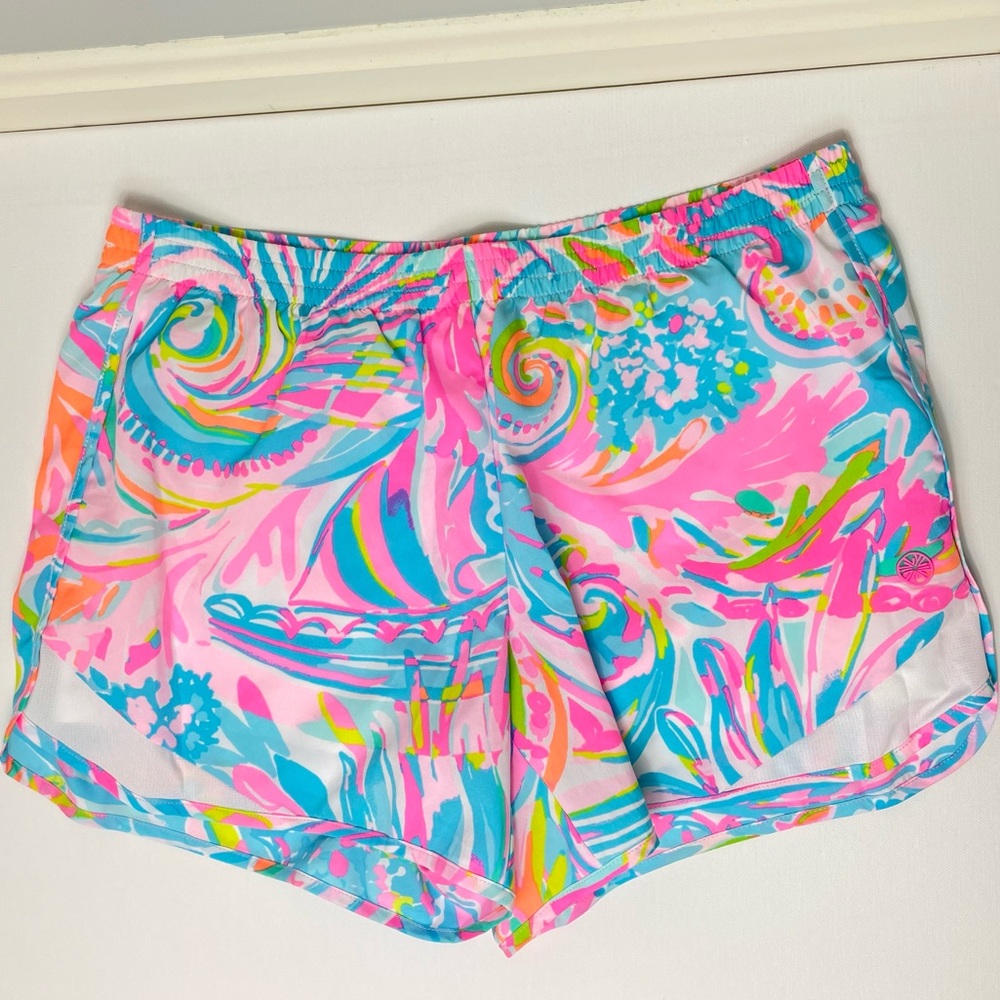 Lilly Pulitzer Luxletic 4” Ocean Trail Short• size SM